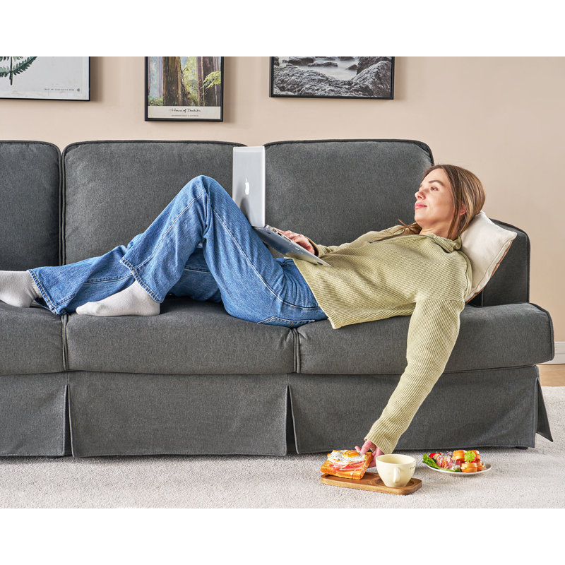 Wade Logan® Cesario 89'' Square Arms Sofa & Reviews | Wayfair